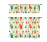 Kate McEnroe New York Franciscan Diamond Starburst Tier Valance Curtain SetValancesD3377563
