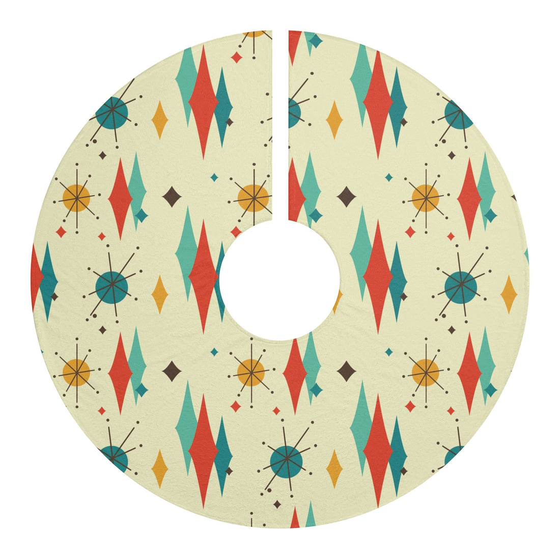 Kate McEnroe New York Franciscan Diamond Starburst Tree Skirt Mid Century Atomic ChristmasChristmas Tree Skirts30303453955301700020