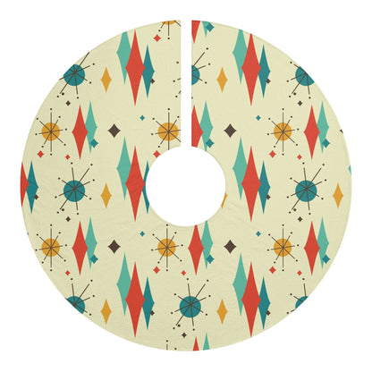 Kate McEnroe New York Franciscan Diamond Starburst Tree Skirt Mid Century Atomic ChristmasChristmas Tree Skirts30303453955301700020