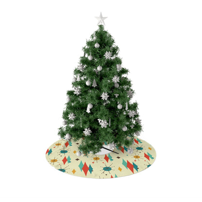 Kate McEnroe New York Franciscan Diamond Starburst Tree Skirt Mid Century Atomic ChristmasChristmas Tree Skirts30303453955301700020