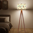 Kate McEnroe New York Franciscan Diamond Starburst Tripod Floor Lamp, Mid Century Modern Retro MCM Accent LightingFloor LampsB0O6SxtKxK