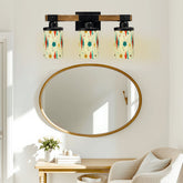Kate McEnroe New York Franciscan Diamond Starburst Vanity Light, Mid Century Modern 50s Retro 3 - Light FixtureVanity Light FixturesJWloa5M8N3