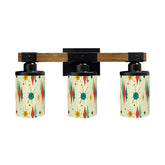 Kate McEnroe New York Franciscan Diamond Starburst Vanity Light, Mid Century Modern 50s Retro 3 - Light FixtureVanity Light FixturesJWloa5M8N3