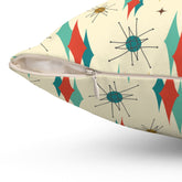 Kate McEnroe New York Franciscan Starburst 1950s Mid Century Modern Throw PillowThrow Pillows29824527016357634190