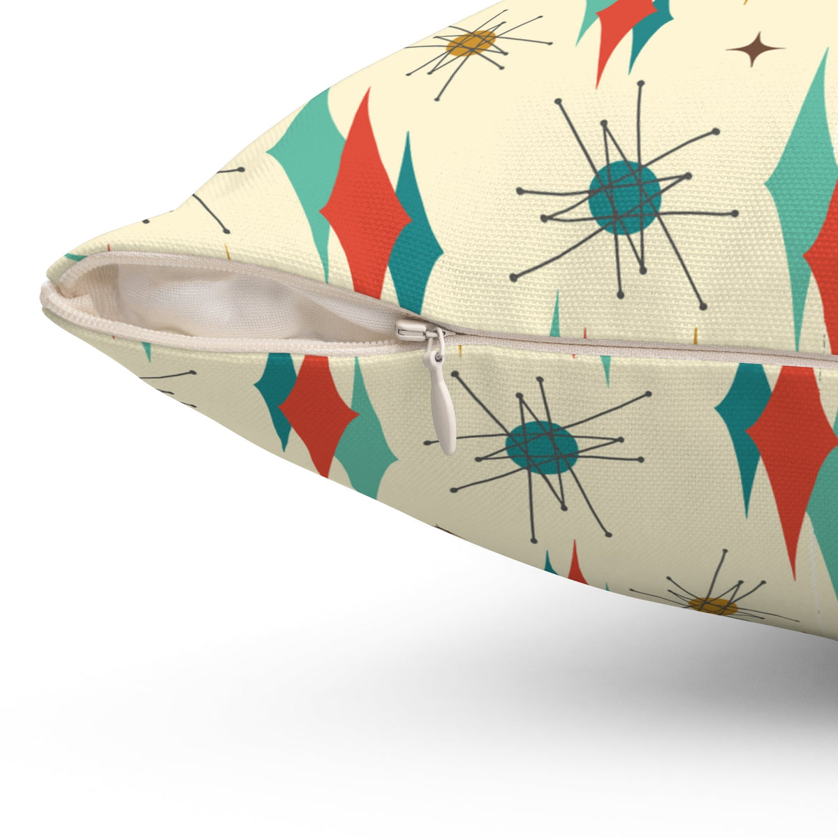 Kate McEnroe New York Franciscan Starburst 1950s Mid Century Modern Throw PillowThrow Pillows29824527016357634190