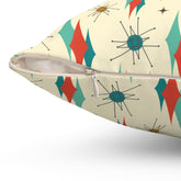 Kate McEnroe New York Franciscan Starburst 1950s Mid Century Modern Throw PillowThrow Pillows29824527016357634190