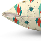 Kate McEnroe New York Franciscan Starburst 1950s Mid Century Modern Throw PillowThrow Pillows29824527016357634190