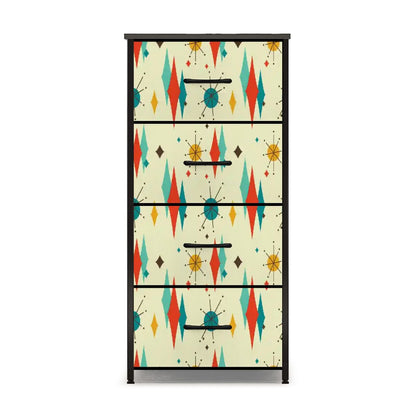 Kate McEnroe New York Franciscan Starburst 50s Mid Century Modern 4 Drawer DresserDressersOssXIohUsT