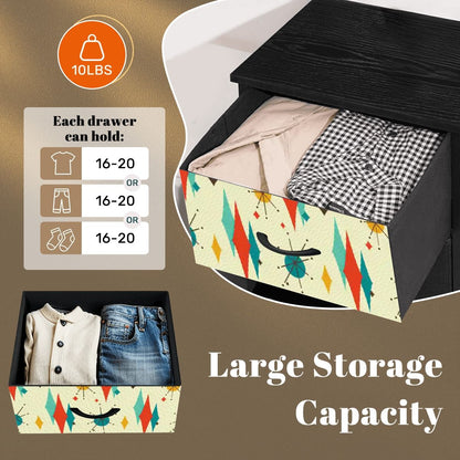 Kate McEnroe New York Franciscan Starburst 50s Mid Century Modern 4 Drawer DresserDressersOssXIohUsT