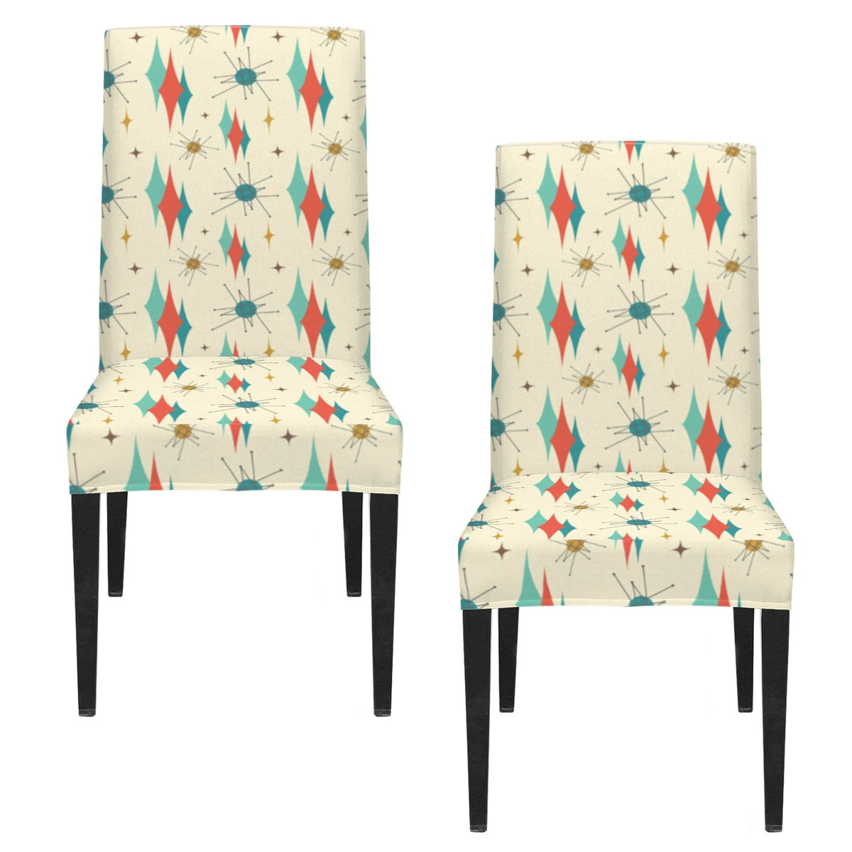 Kate McEnroe New York Franciscan Starburst 50s Mid Century Modern Chair SlipcoverChair SlipcoversD3467426