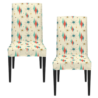 Kate McEnroe New York Franciscan Starburst 50s Mid Century Modern Chair SlipcoverChair SlipcoversD3467426