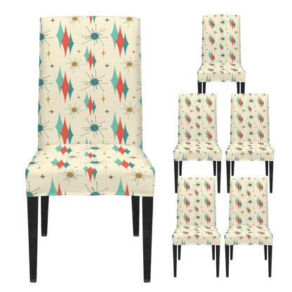 Kate McEnroe New York Franciscan Starburst 50s Mid Century Modern Chair SlipcoverChair SlipcoversD3467429