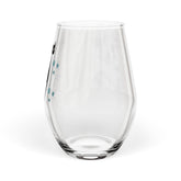 Kate McEnroe New York Franciscan Starburst Atomic Cat Stemless Wine Glass, Mid Century Modern Retro BarwareWine Glasses12541836861827153556