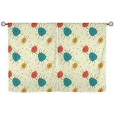 Kate McEnroe New York Franciscan Starburst Cafe Curtains, Mid Century Modern Kitchen TiersCafe CurtainsD3327565