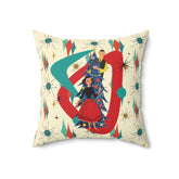 Kate McEnroe New York Franciscan Starburst Christmas Pillow, Retro Mid Century Modern Holiday Decor, 1950s Atomic Starburst CushionThrow Pillows18035867220692538751