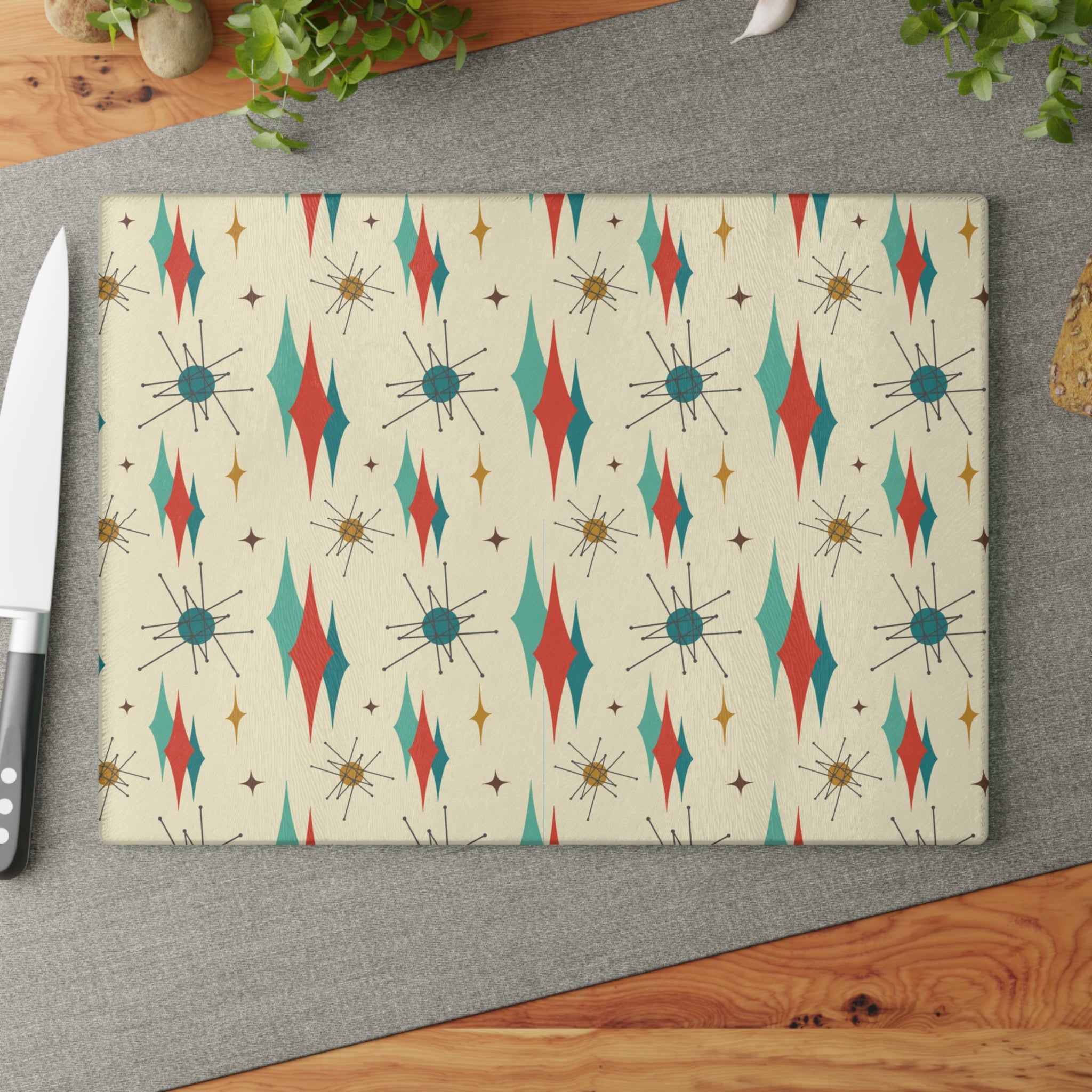 Kate McEnroe New York Franciscan Starburst Mid Century Modern Cutting BoardCutting Boards24923774552077135541