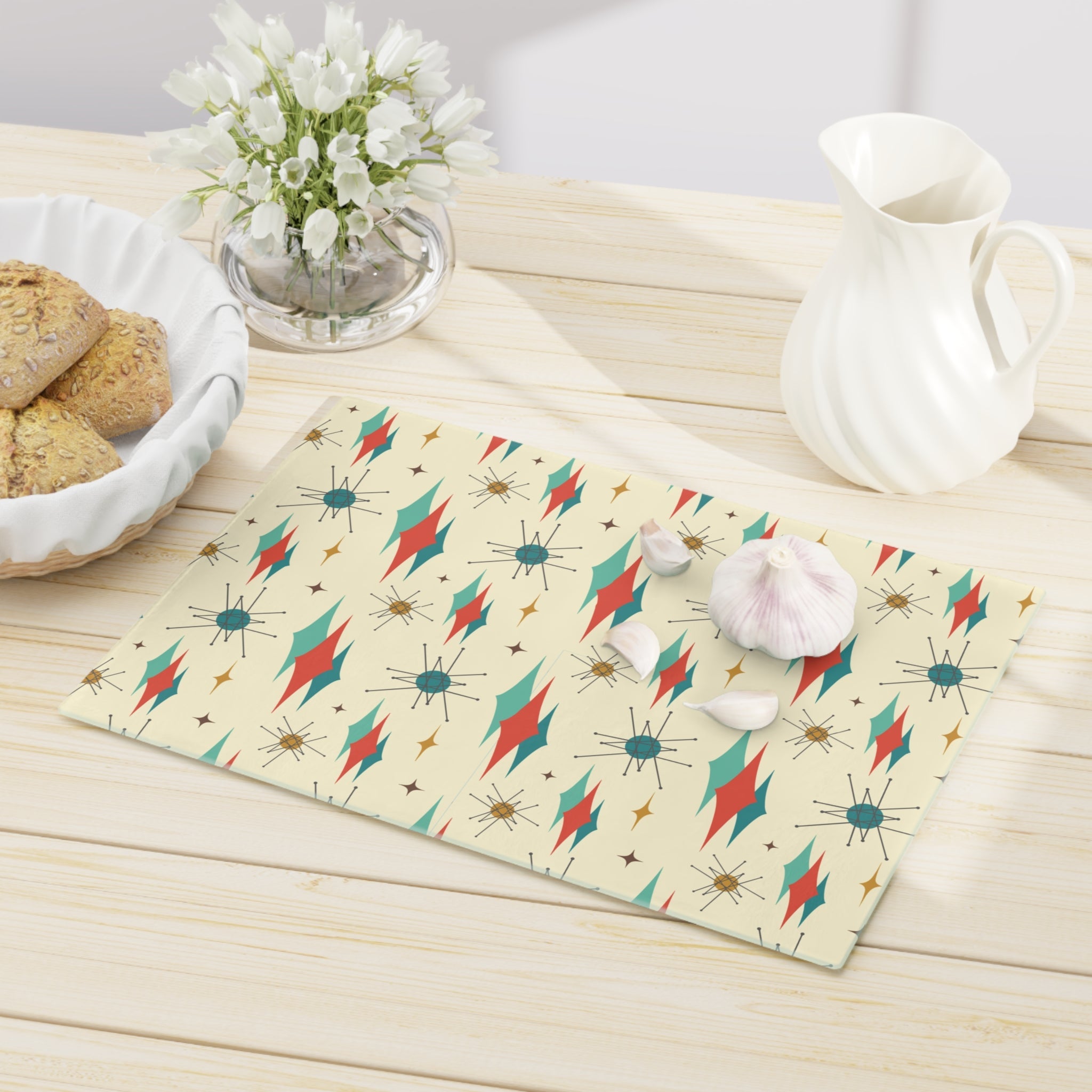 Kate McEnroe New York Franciscan Starburst Mid Century Modern Cutting BoardCutting Boards54909121825014472874
