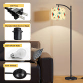 Kate McEnroe New York Franciscan Starburst Mid Century Modern Floor Lamp, 50s MCM Arc Lamp, Retro Teal Orange Starburst LightingArc Floor LampsnznTxUvAHRX