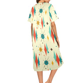 Kate McEnroe New York Franciscan Starburst Mid Century Modern Muumuu LoungewearLoungewearD2876208