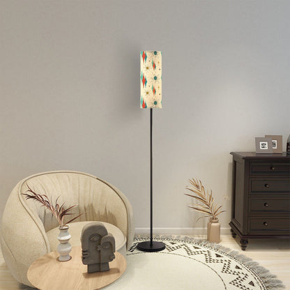 Kate McEnroe New York Franciscan Starburst Mid Century Modern Standing Floor Lamp, 50s MCM Floor Lighting, Retro Teal Orange Starburst Accent LampFloor LampsXIuotrarM1