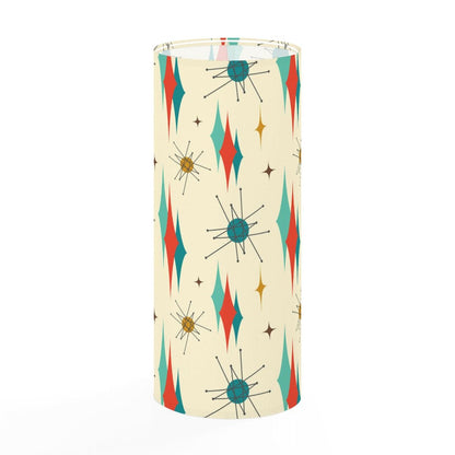 Kate McEnroe New York Franciscan Starburst Mid Century Modern Standing Floor Lamp, 50s MCM Floor Lighting, Retro Teal Orange Starburst Accent LampSlim Floor LampsLampshade19