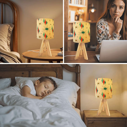 Kate McEnroe New York Franciscan Starburst Mid Century Modern Tripod Table LampTable LampsEnCXWoVTBT
