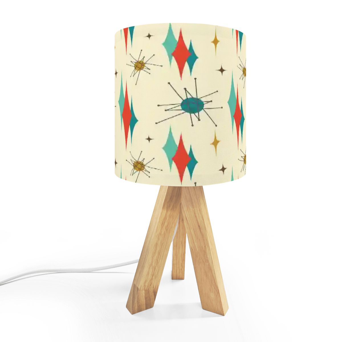 Kate McEnroe New York Franciscan Starburst Mid Century Modern Tripod Table LampTable LampsEnCXWoVTBT