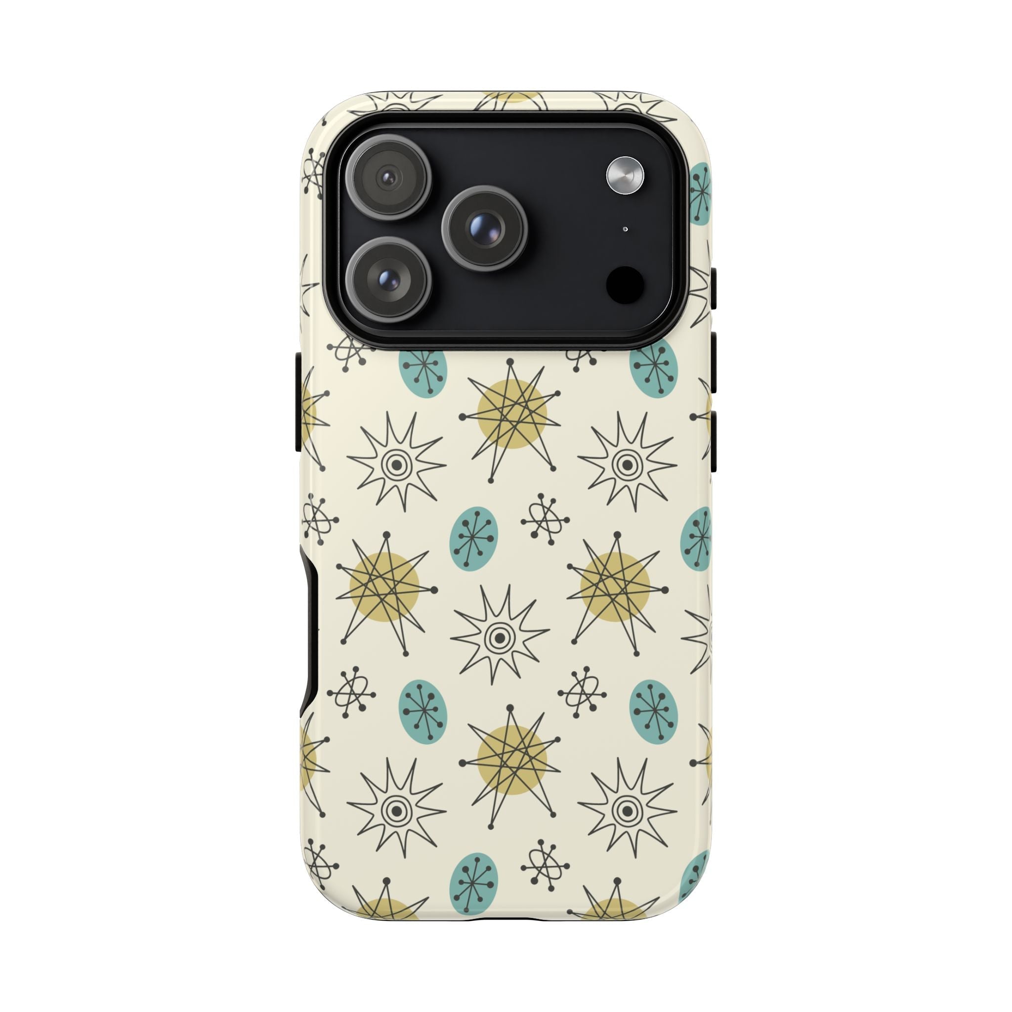 Kate McEnroe New York Franciscan Starburst Retro iPhone Case, Mid Century Modern Protective Phone CoverPhone Cases20638136874055106467