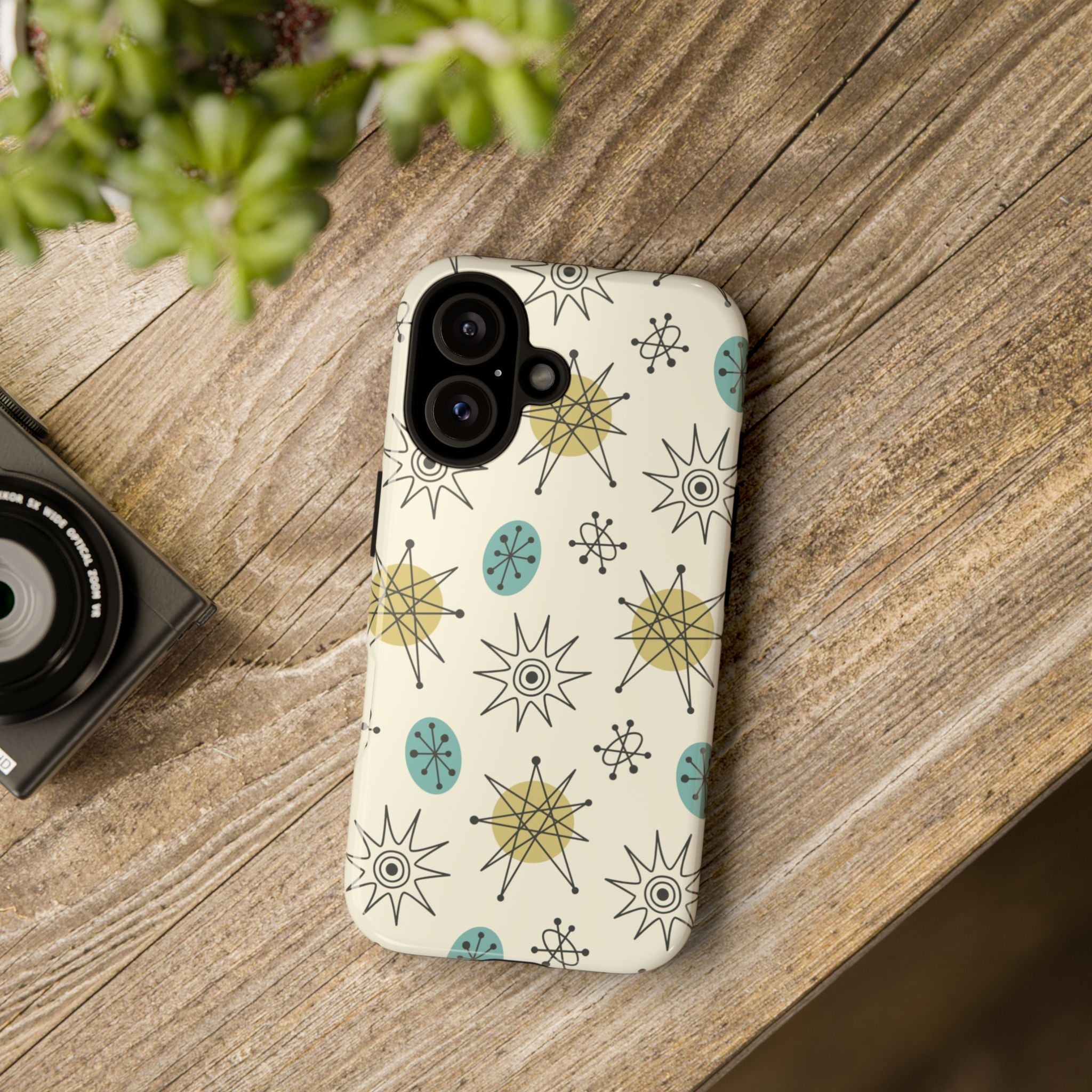 Kate McEnroe New York Franciscan Starburst Retro iPhone Case, Mid Century Modern Protective Phone CoverPhone Cases52605599350972136639