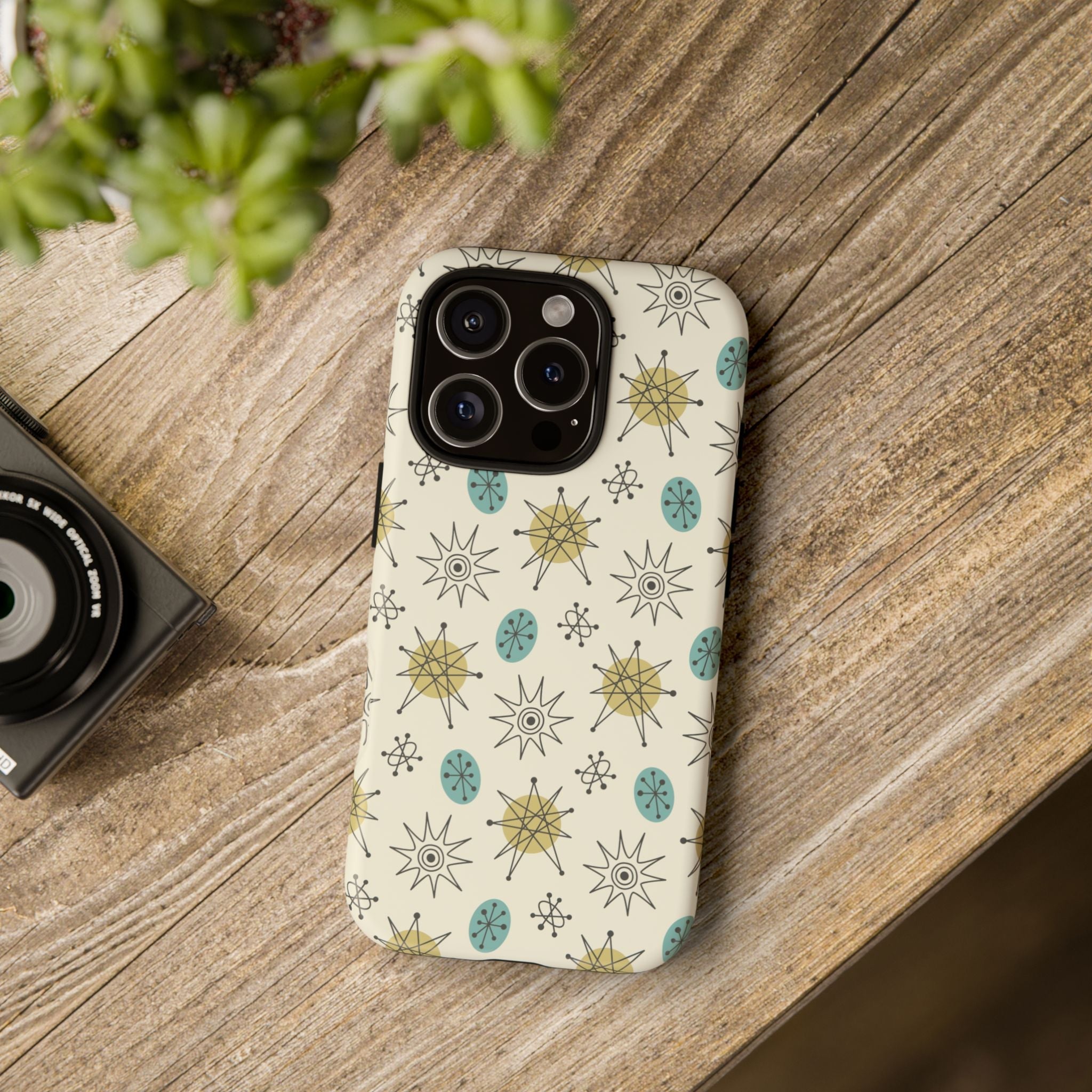 Kate McEnroe New York Franciscan Starburst Retro iPhone Case, Mid Century Modern Protective Phone CoverPhone Cases52605599350972136639