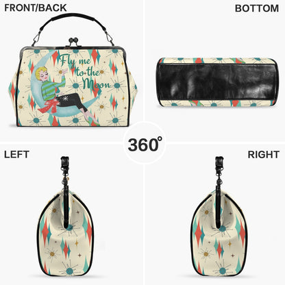 Kate McEnroe New York Franciscan Starburst Retro Vintage 50s Kiss Lock BagCrossbody BagsD3233929