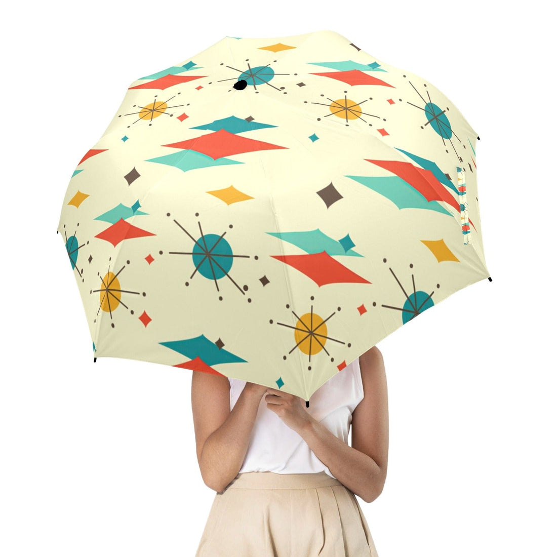Kate McEnroe New York Franciscan Starburst Semi - Automatic Foldable UmbrellaUmbrellasD2842152