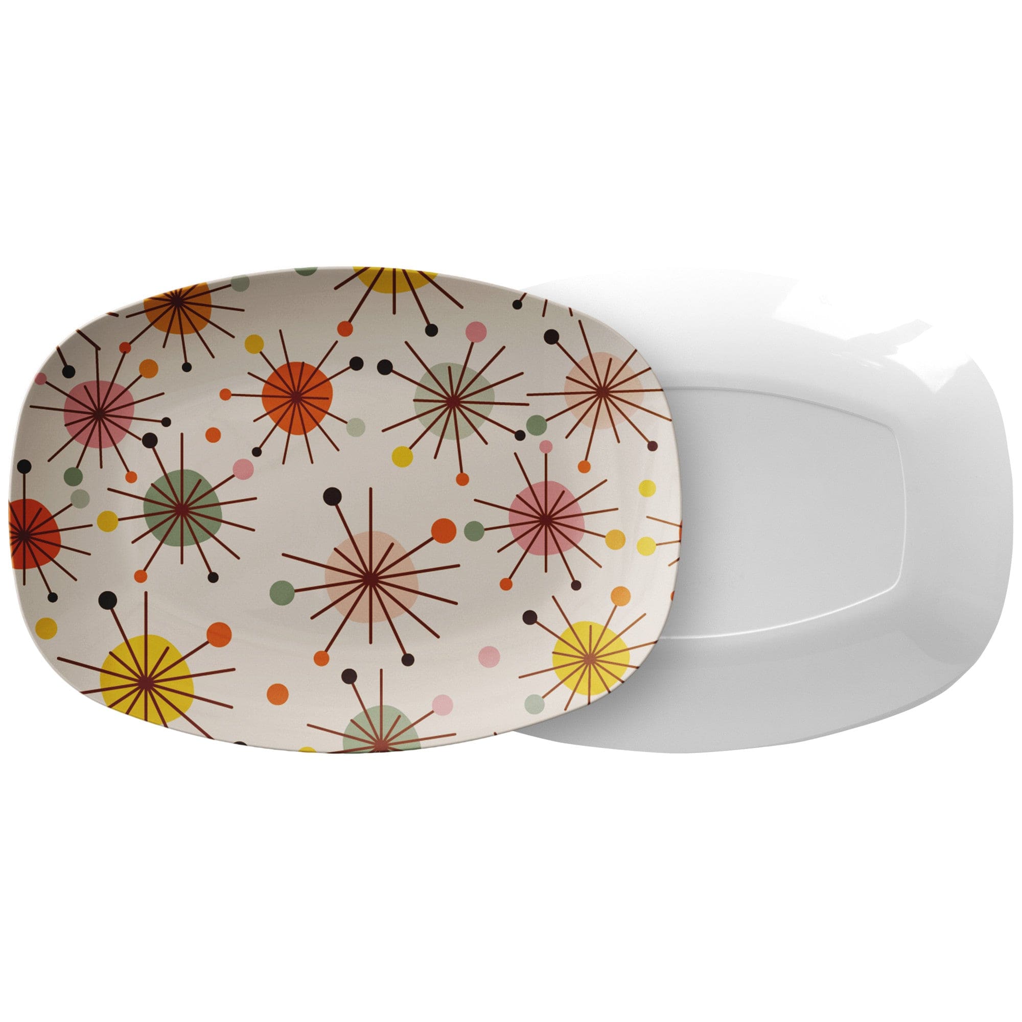 Kate McEnroe New York Franciscan Starburst Serving Platter, Mid Century Modern, Vintage Style, Retro KitchenwareServing PlattersP23 - PCH - FSB - 65