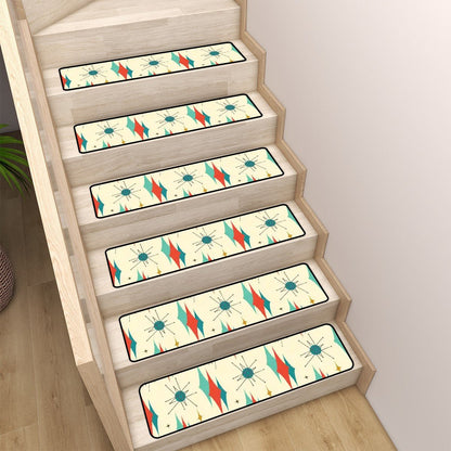 Kate McEnroe New York Franciscan Starburst Stair Treads Mid Century Modern Retro Step CoversStair TreadsmsEYfAhS7a