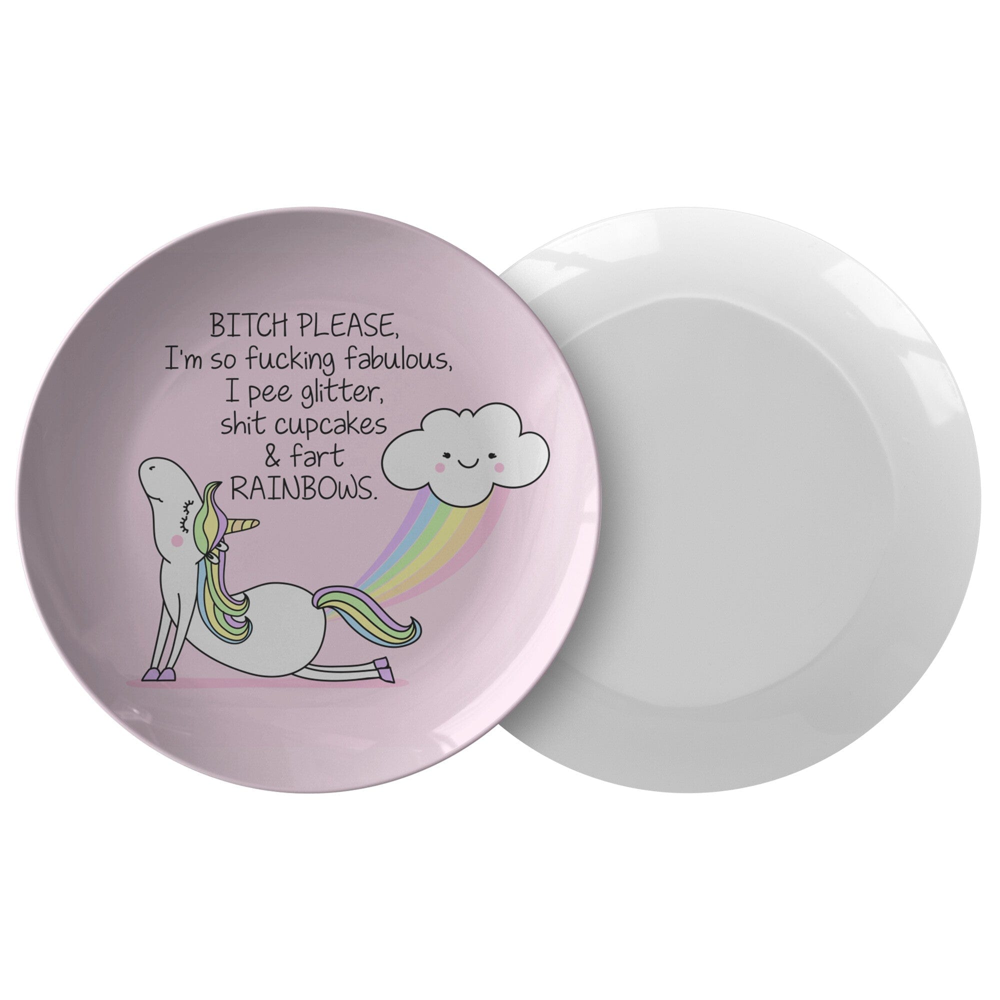 Kate McEnroe New York Funny Unicorn Dinner PlatePlates9820SINGLE