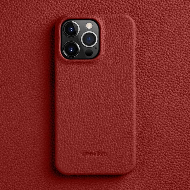 Kate McEnroe New York Genuine Cowhide Leather Phone Cases Mobile Phone Cases for iPhone 12 mini / Red 42938251-for-iphone-12-mini-red