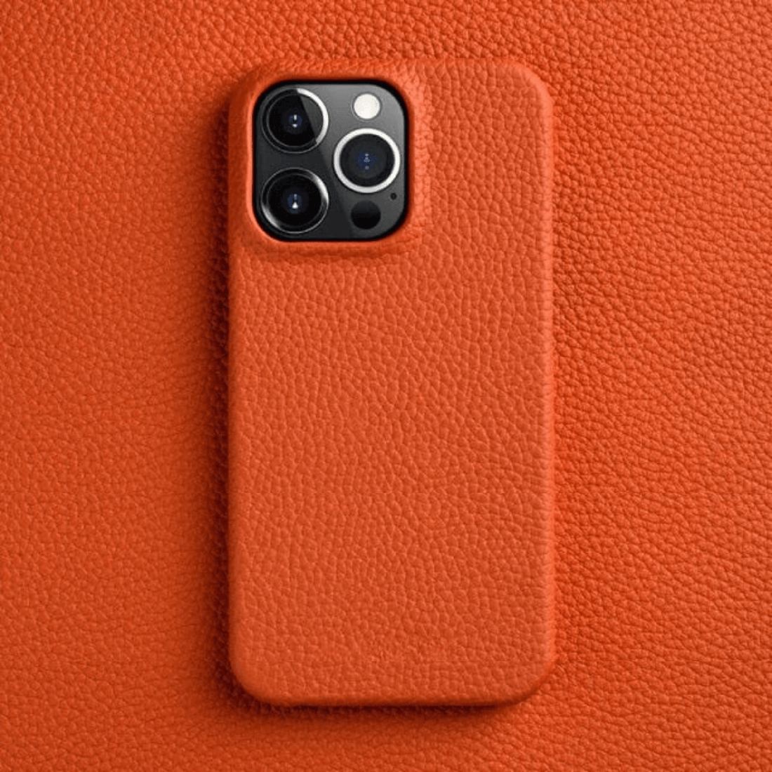 Kate McEnroe New York Genuine Cowhide Leather Phone Cases Phone Cases iPhone11 Pro Max / Orange 42938251-for-iphone11-pro-max-orange