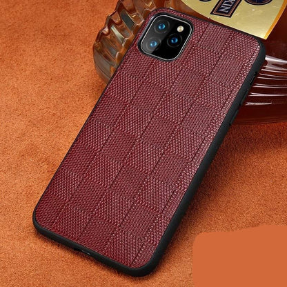 Kate McEnroe New York Genuine Lambskin Leather Phone Cover Cases For iPhone 13 series Mobile Phone Cases iPhone 13 / RED R4000551624721
