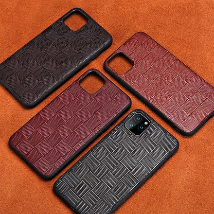 Kate McEnroe New York Genuine Lambskin Leather Phone Cover Cases For iPhone 13 series Mobile Phone Cases