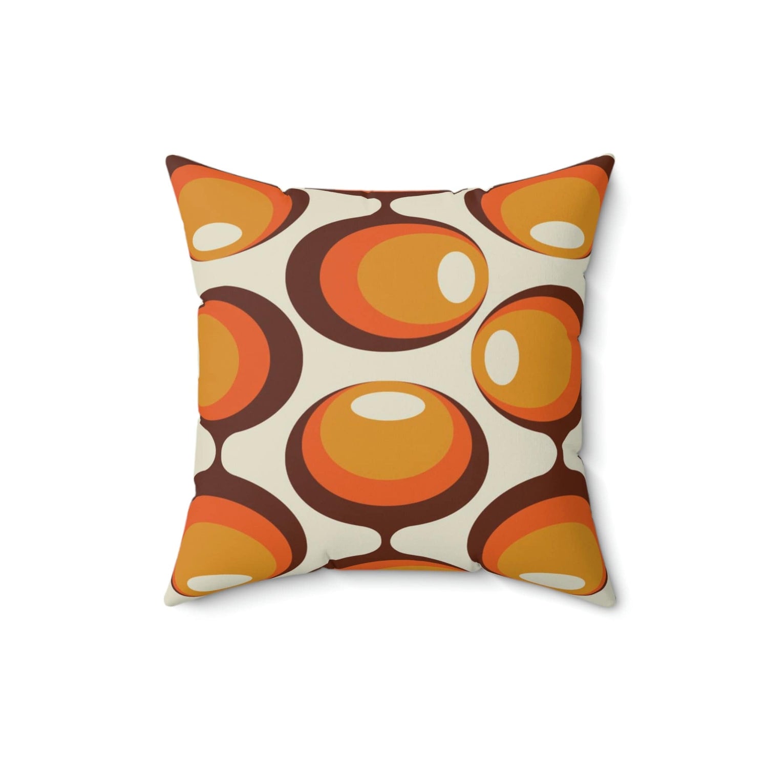 Kate McEnroe New York Geometric Groovy Orbs Throw Pillow Cover Throw Pillow Covers 16&quot; × 16&quot; 10436144833152894082
