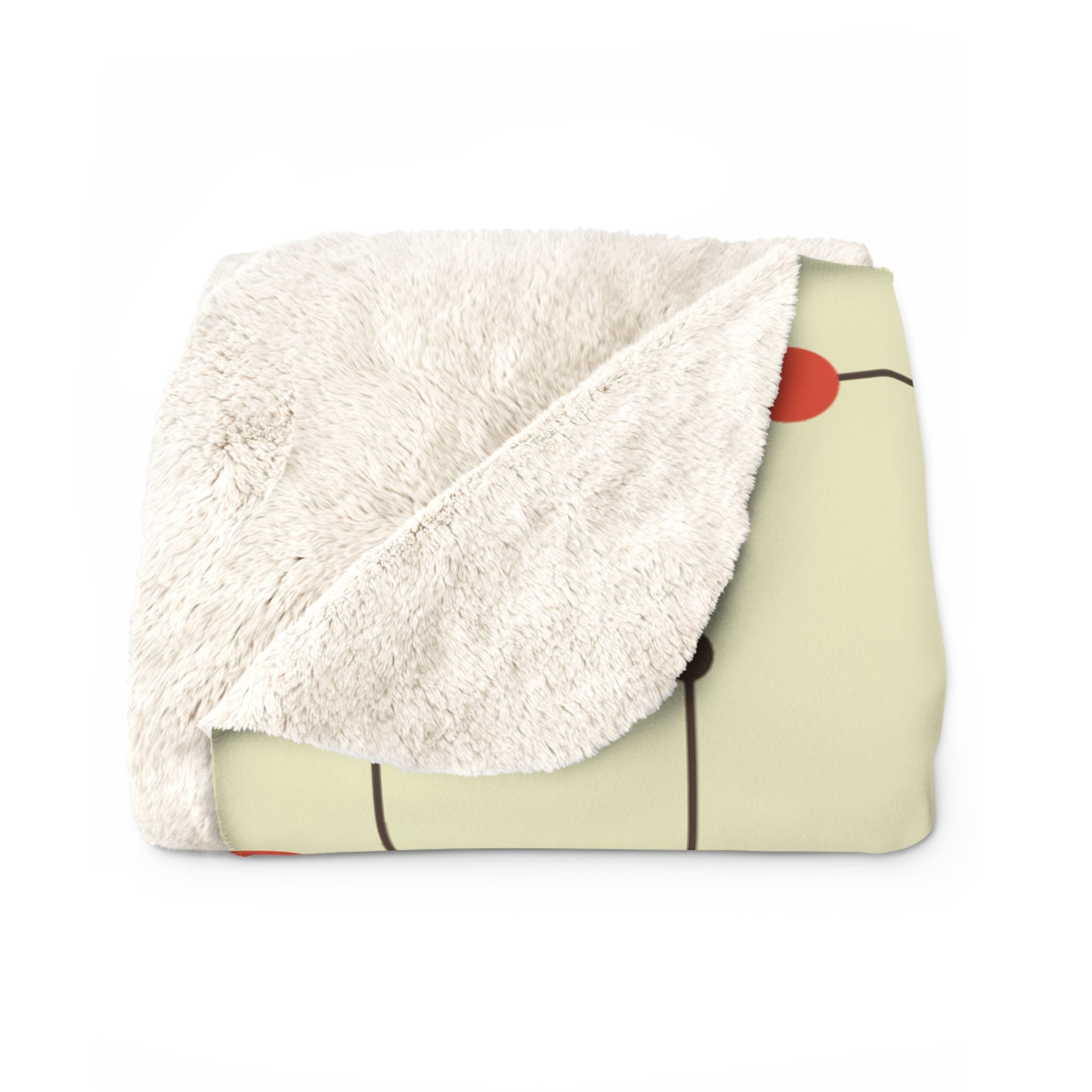 Printify Geometric Starburst Mid Century Modern Blanket - Retro Sherpa Fleece Home Decor