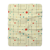 Kate McEnroe New York Geometric Starburst Mid Century Modern Blanket - Retro Sherpa FleeceBlankets84027579635213549285