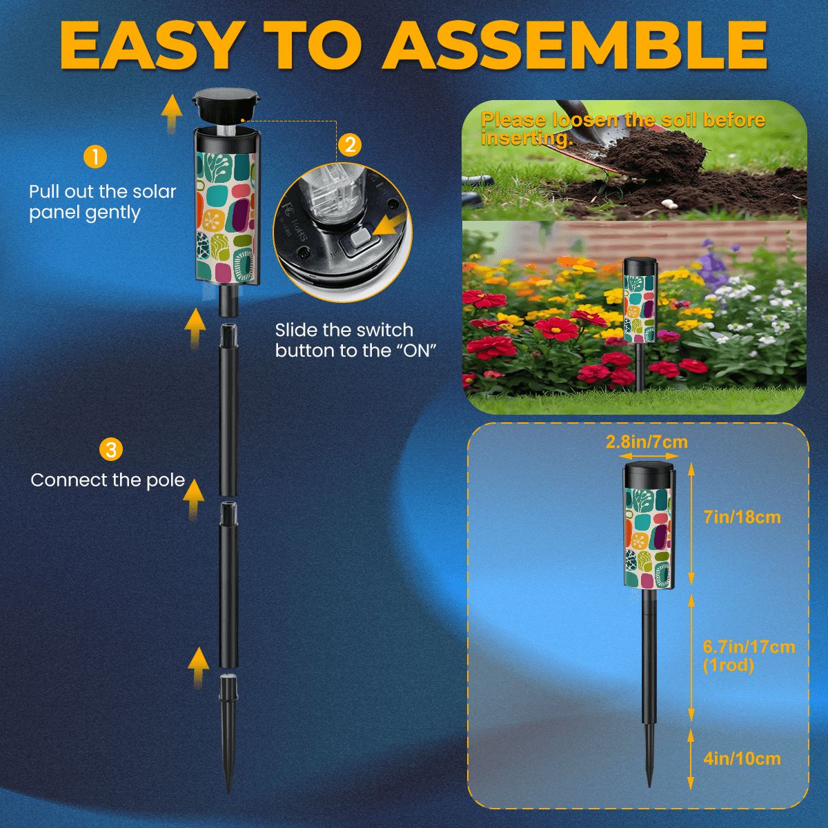 Kate McEnroe New York Googie Amoeba Outdoor Solar Lamp, Mid Century Modern Path Light, 50s Garden FixtureSolar Garden Stake LightslKQ1vDzBse