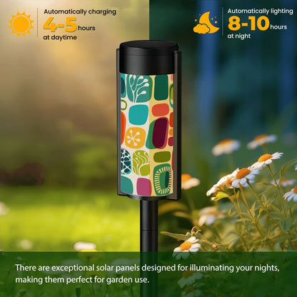 Kate McEnroe New York Googie Amoeba Outdoor Solar Lamp, Mid Century Modern Path Light, 50s Garden FixtureSolar Garden Stake LightslKQ1vDzBse