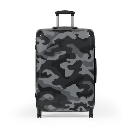 Kate McEnroe New York Gray Camo Luggage Set Suitcases Large / Black 58147857163923610559