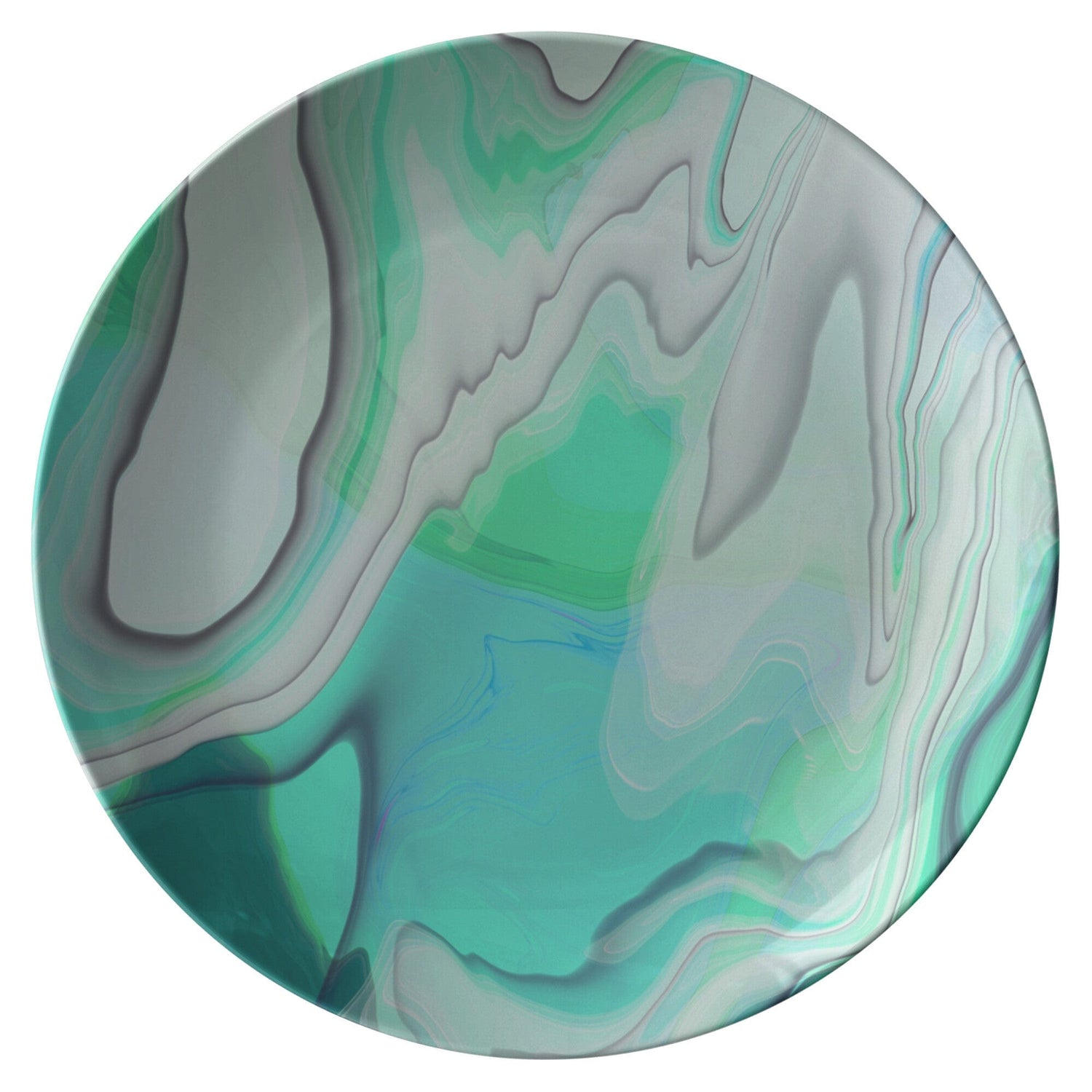 Kate McEnroe New York Green Marble Dinner PlatesPlatesP20 - GRE - MAR - 91S