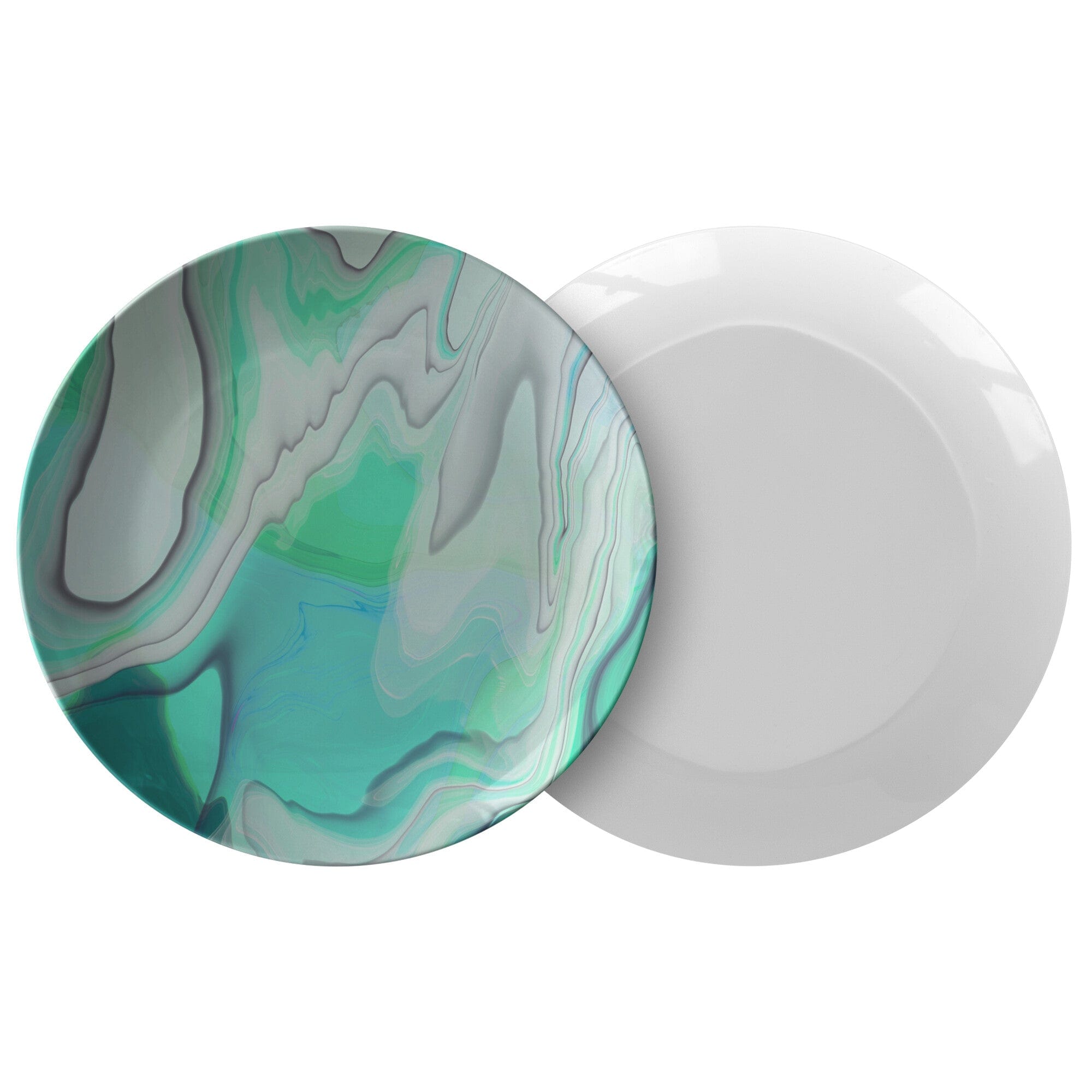 Kate McEnroe New York Green Marble Dinner PlatesPlatesP20 - GRE - MAR - 91S