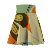 Kate McEnroe New York Groovy 60s, 70s Retro Skirt, Mid Century Modern Flower Power Disco Hipster Style Flowy Skirt - 130082223Skirts19393996718462580014