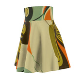 Kate McEnroe New York Groovy 60s, 70s Retro Skirt, Mid Century Modern Flower Power Disco Hipster Style Flowy Skirt - 130082223Skirts19393996718462580014