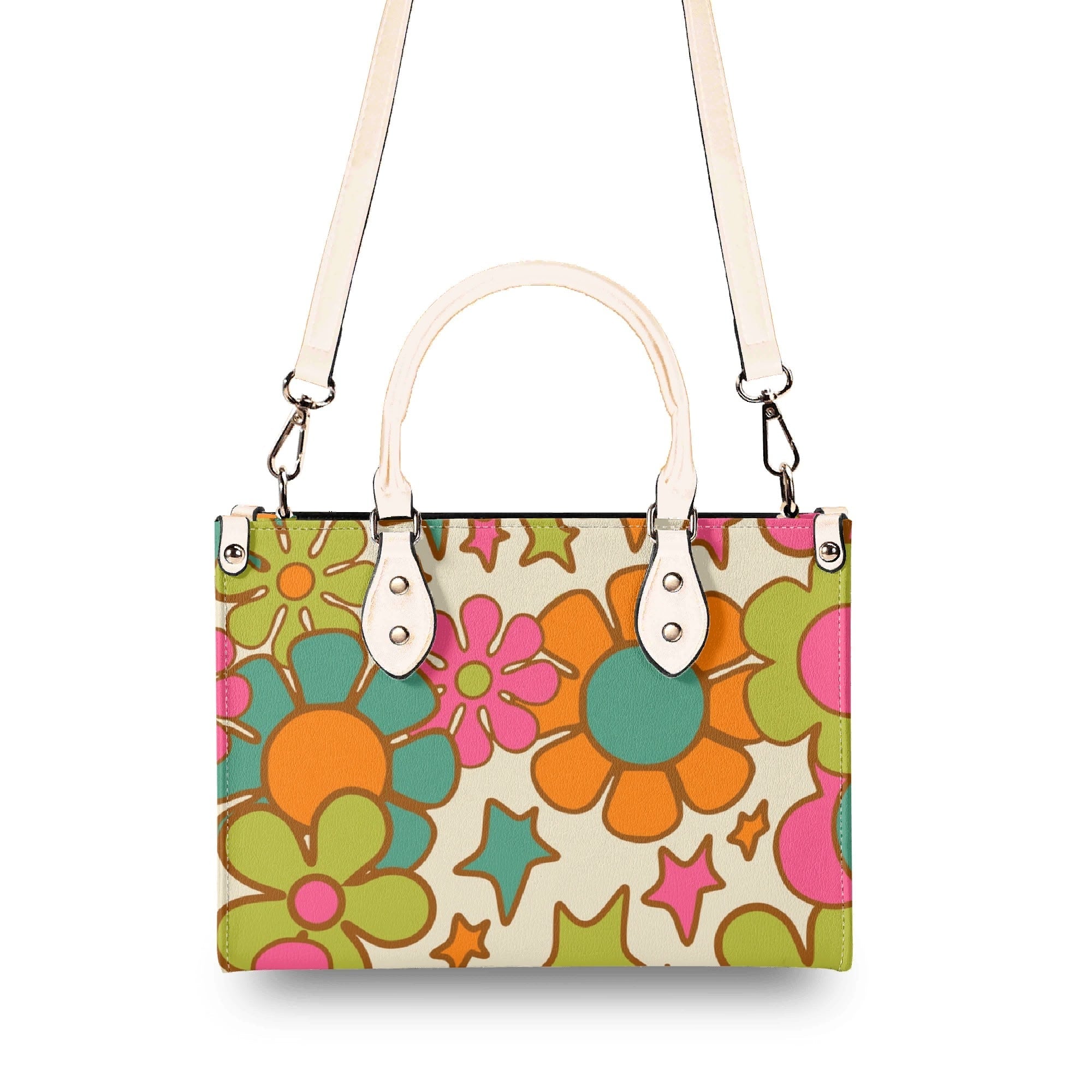Kate McEnroe New York Groovy 60s Flower Power Handbag, Retro MCM SatchelHandbagsNGZGL7GW-1